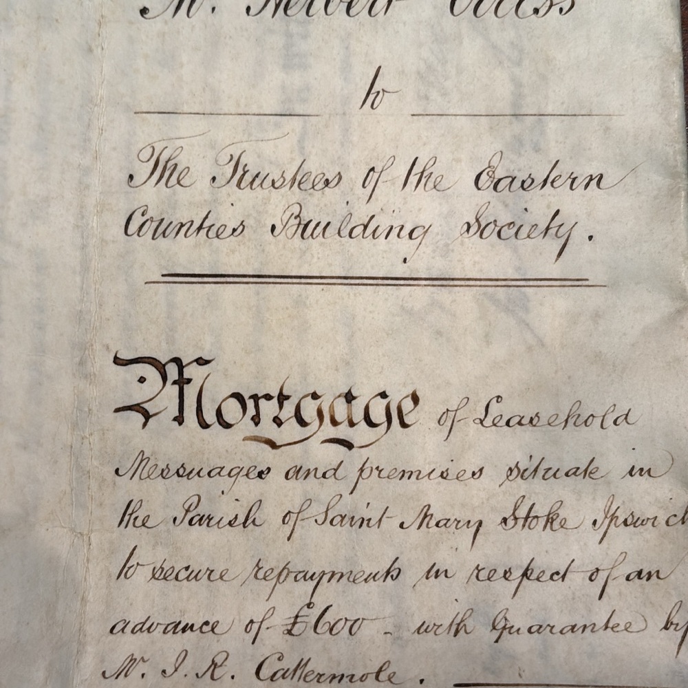 Vintage Mortgage Document